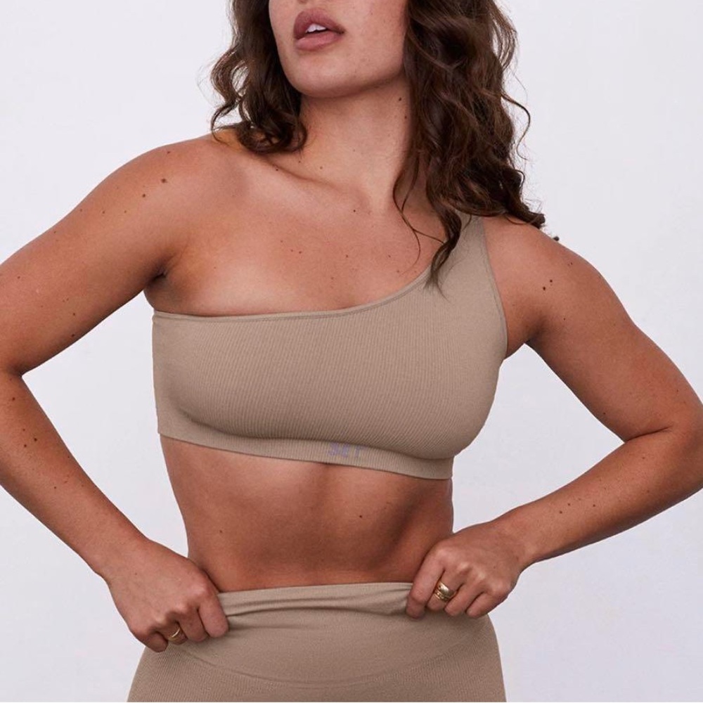 SET ACTIVE Sculptflex One Shoulder Sports Bra
